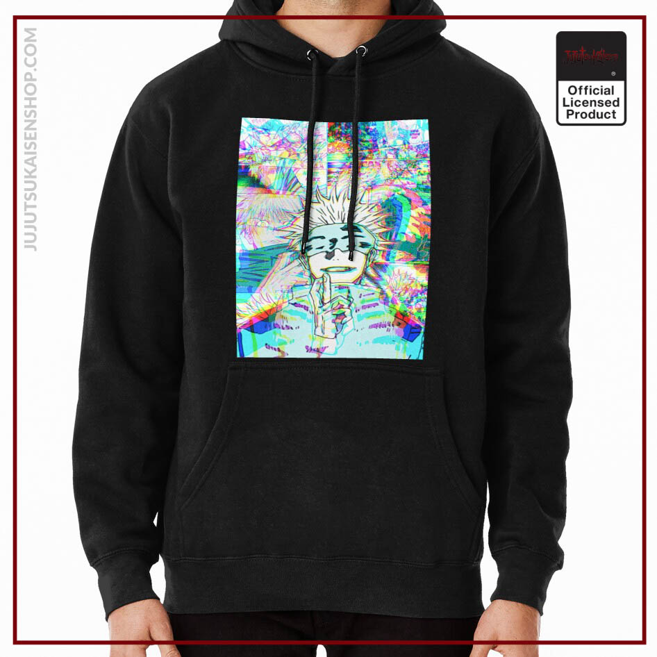 Jujutsu Kaisen Hoodie Merch: Satoru Gojo Glitch Hoodie | OFFICIAL ...