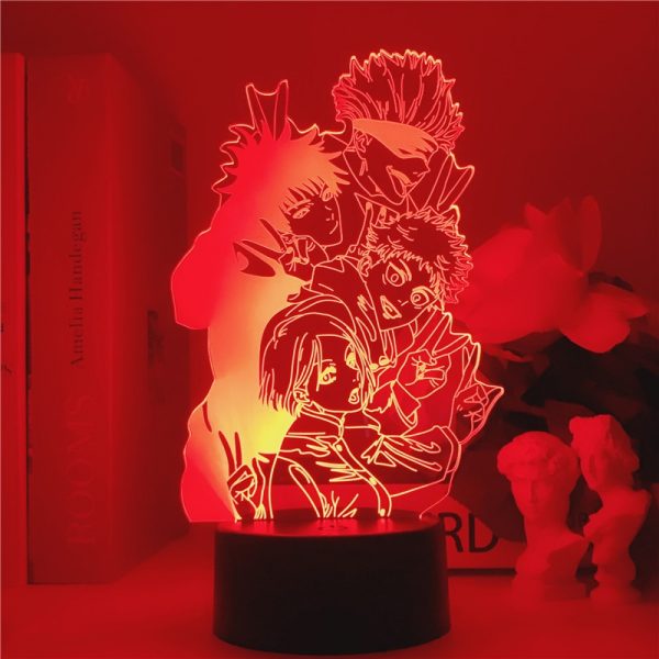 Jujutsu Kaisen 3D Illusion LED Night Light Manga Itadori Yuji Fans Kids Creative Gifts Table Lamps 3 - OFFICIAL ®Jujutsu Kaisen Merch