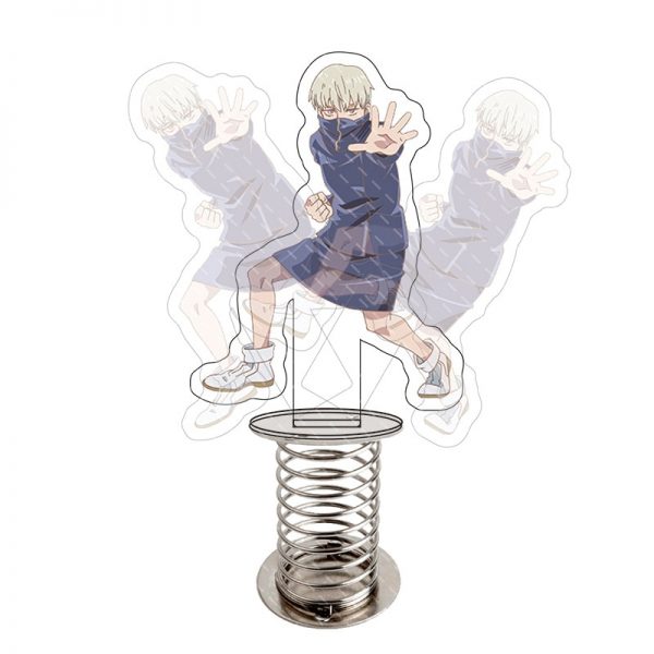 2021 Jujutsu Kaisen Gojo Satoru Funny Standing Figure Anime Desk Display Stands Ornaments Shaking Shaking Acrylic 3 - OFFICIAL ®Jujutsu Kaisen Merch